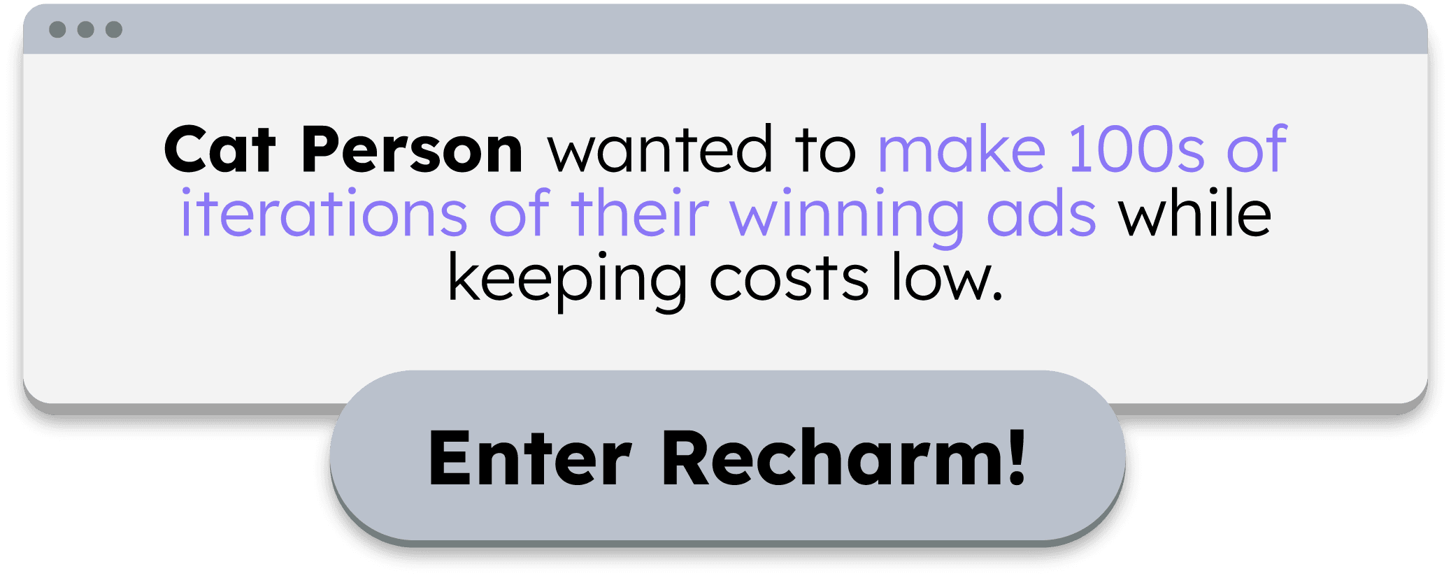 Recharm helps solve Cat Person peroblems