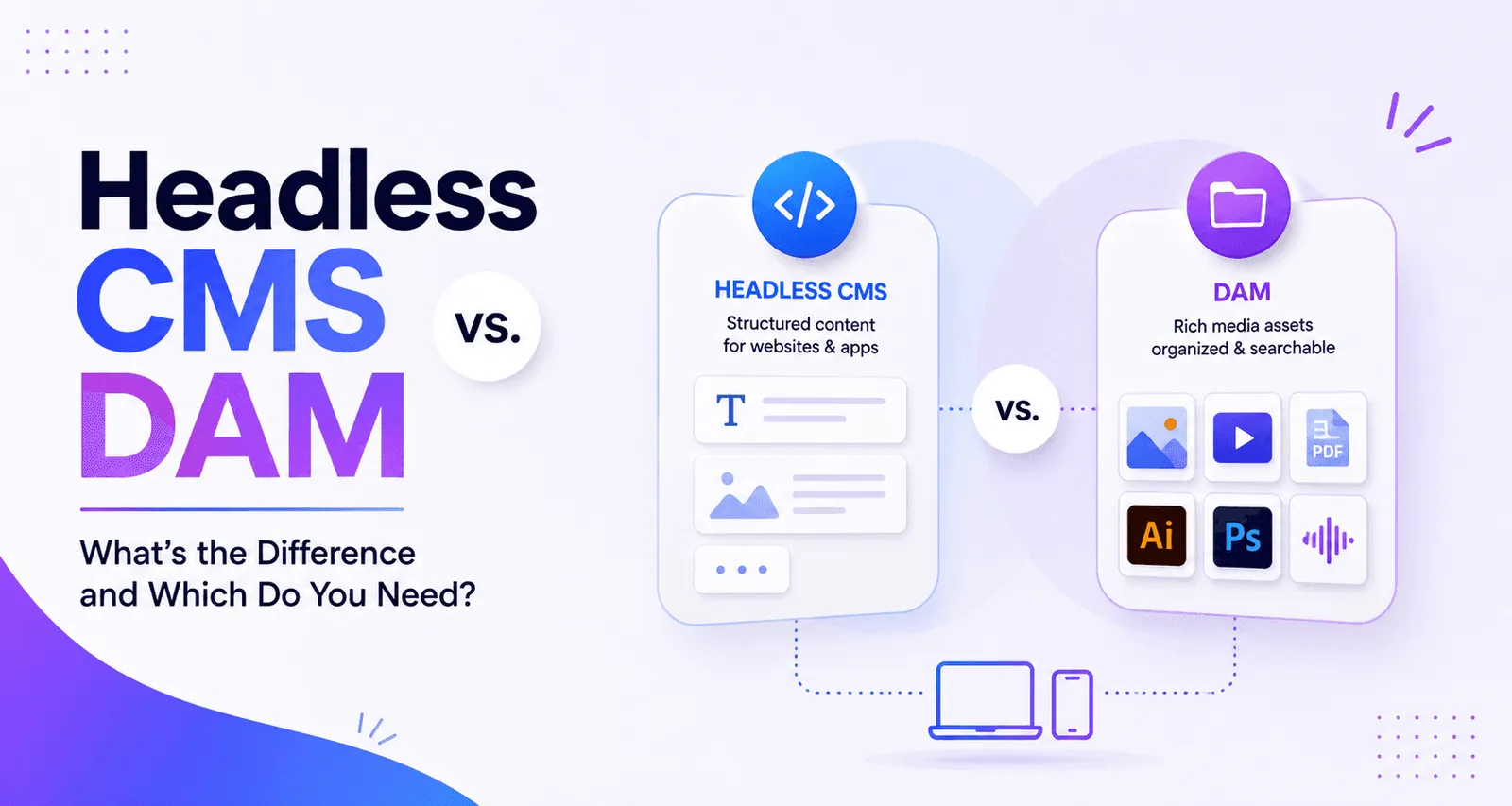 Headless CMS vs. DAM: What’s the Difference and Which Do You Need?